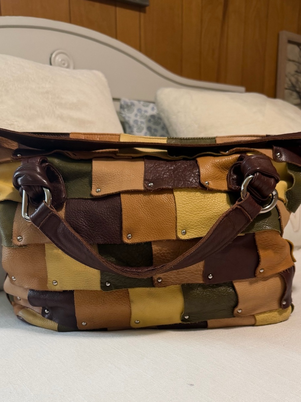 Vintage 2000s B. Makowsky Multicolor Shoulder Bag